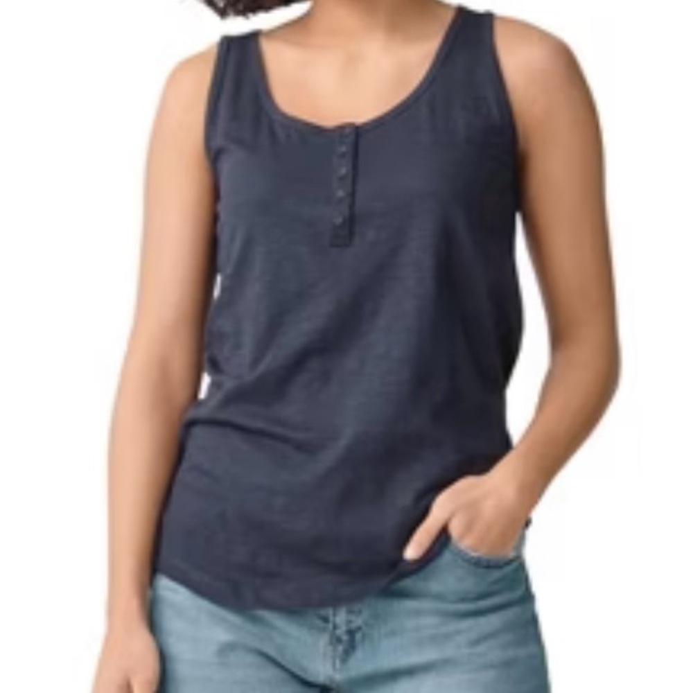 Universal Thread Blue Fitted Sleeveless Tank Top